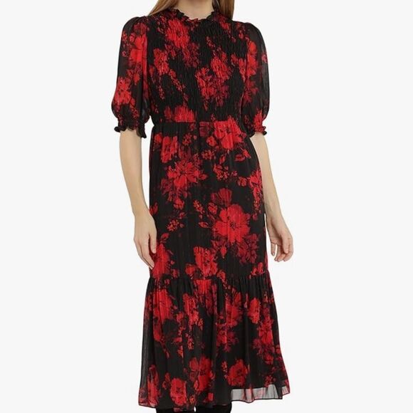 Maggy‎ London Women's High Neck Midi Dress - Picture 1 of 8